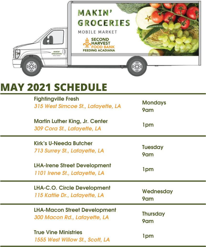 Second Harvest Food Bank of Greater New Orleans and Acadiana MAY 2021