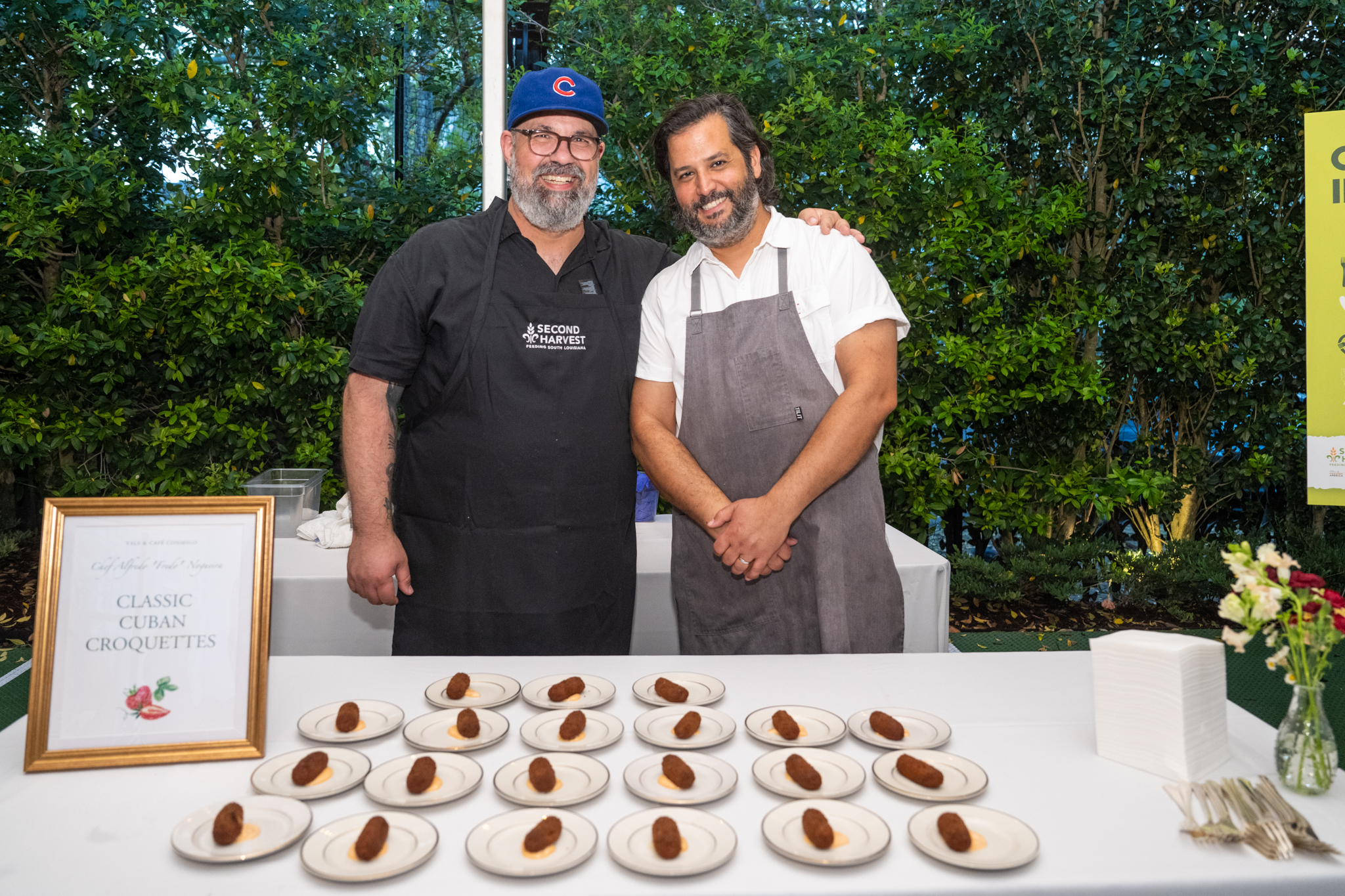 Chefs at their station at Harvest at Home New Orleans