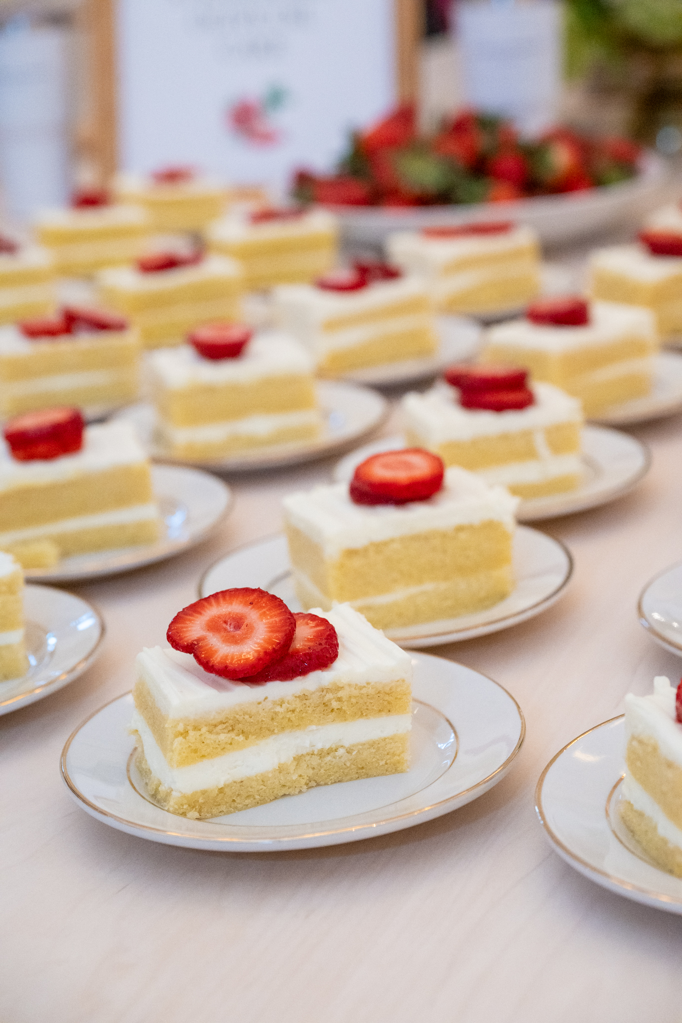 Strawberry cake served at Harvest at Home, the featured ingredient in 2026